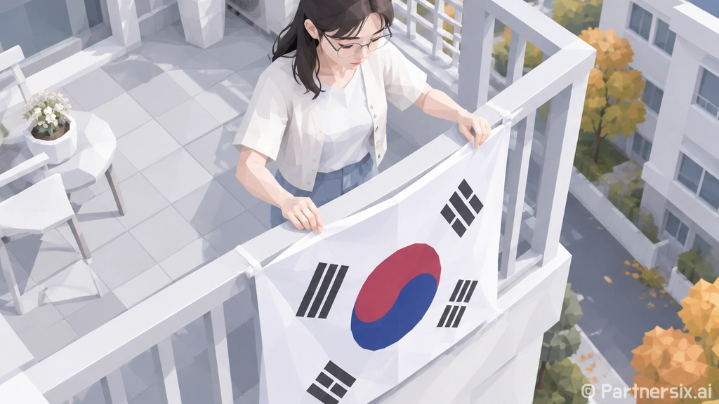계룡시 10월 국경일 태극기 달기 운동