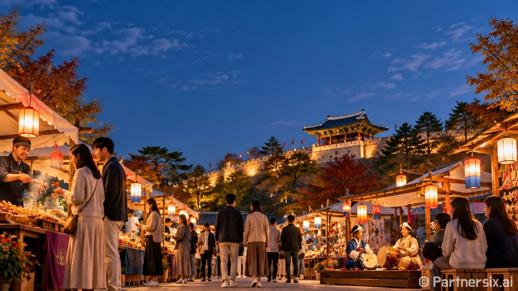 가을밤 빛내는 공주산성시장 야시장