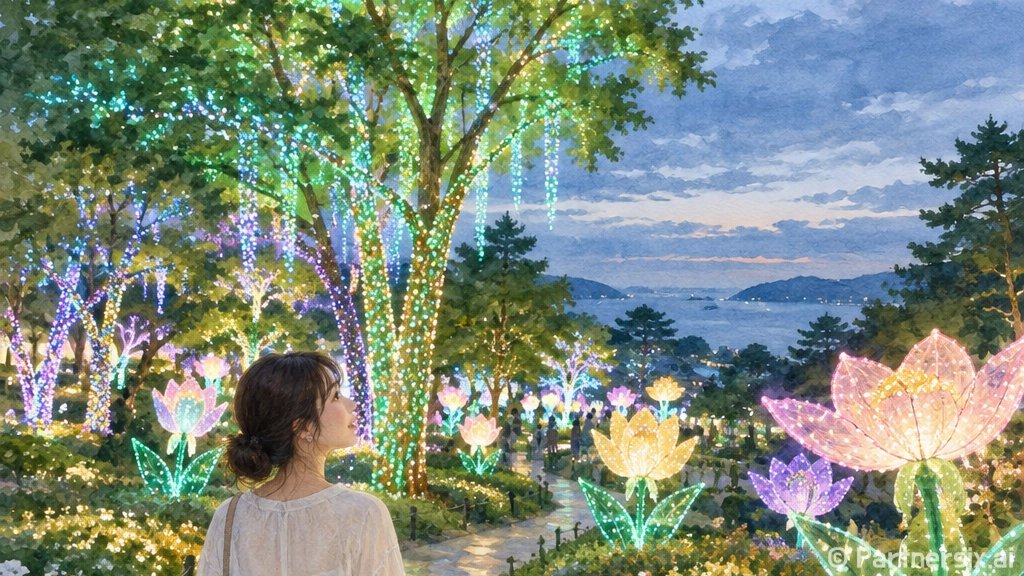 태안 빛축제, 밤을 수놓는 빛의 향연