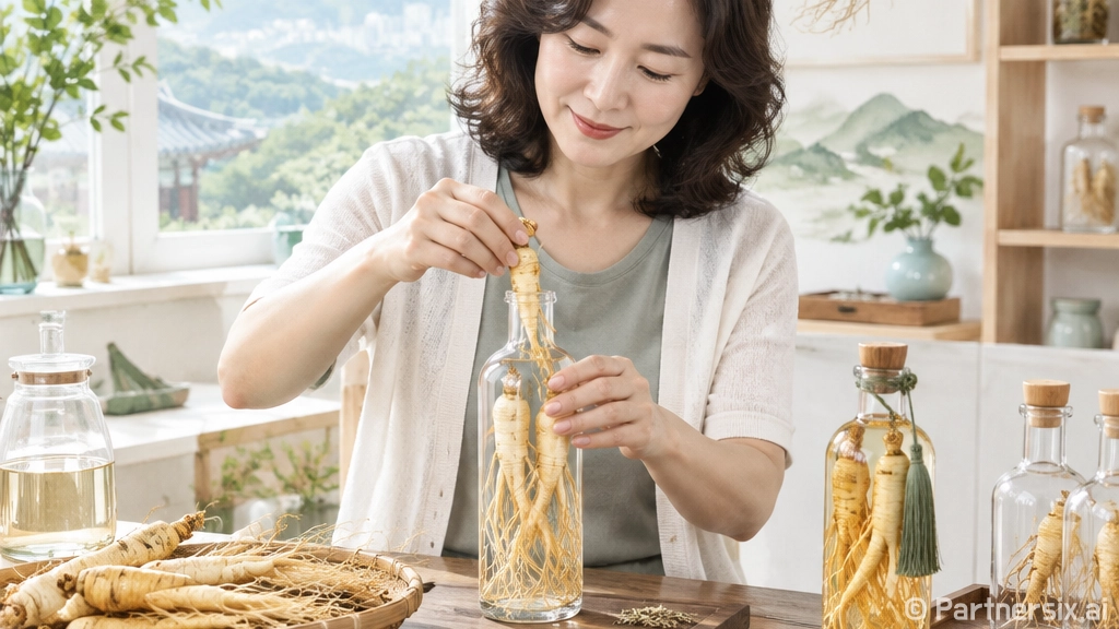 금산에서 직접 만드는 인삼주병 체험