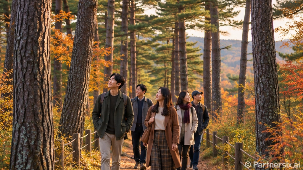 소나무 숲길과 백제 역사 품은 고마나루 산책