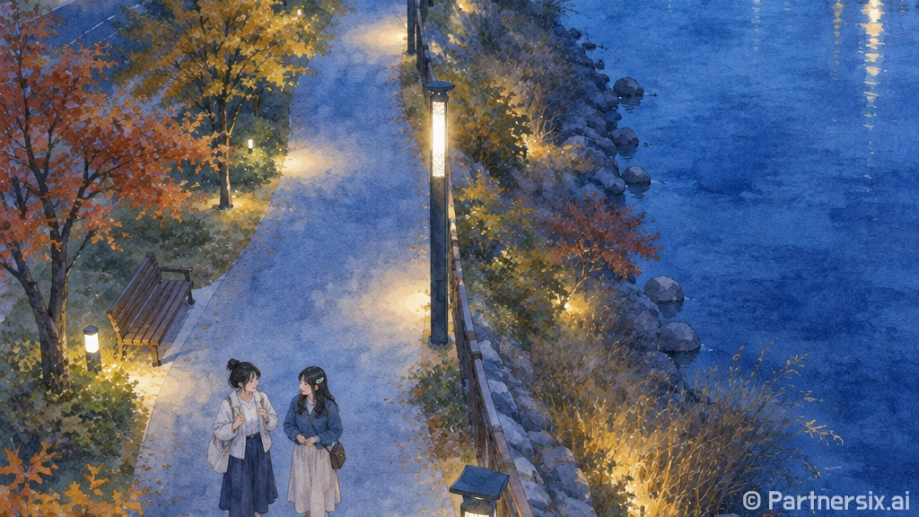 당진천 야간경관조명…