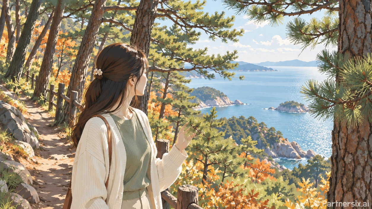원산도 해송숲 바다…