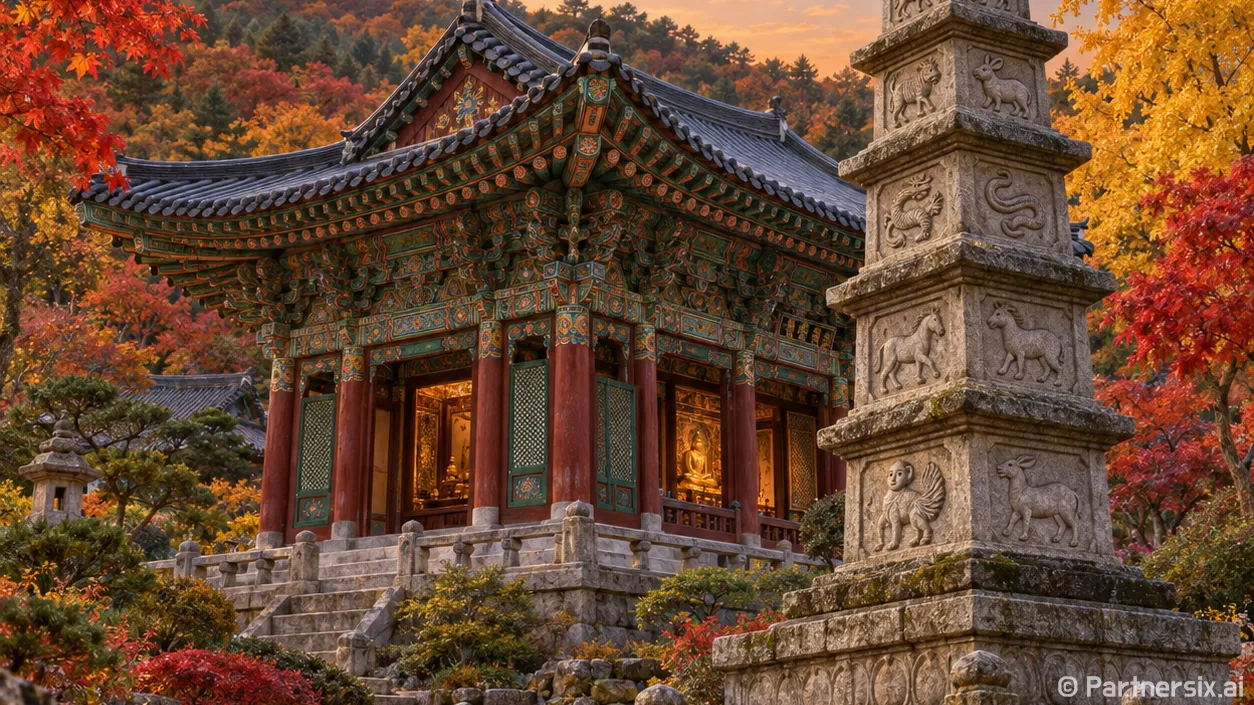 논산 안심정사 가을…