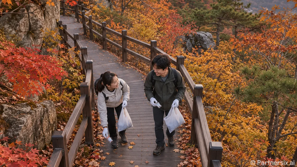 단풍길 줍고 걷는 에코워크