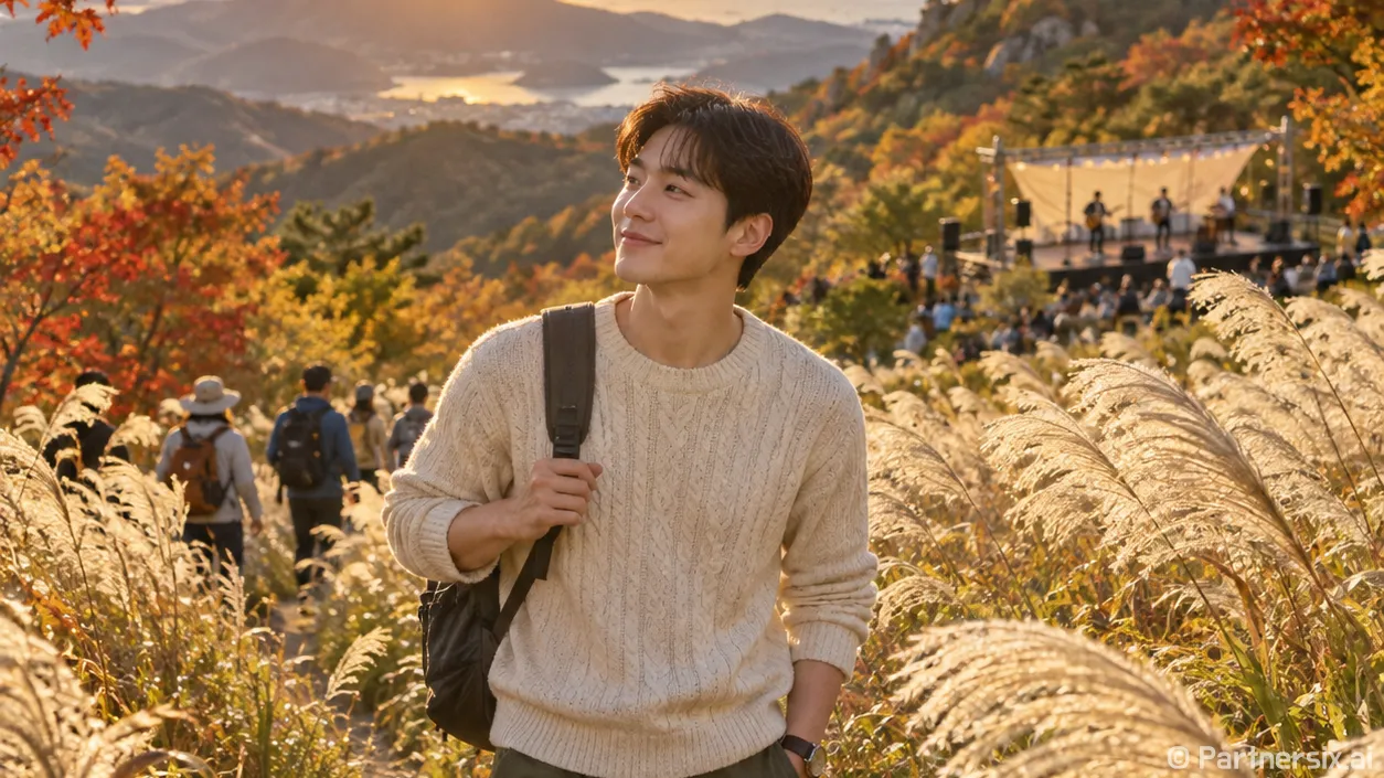 은빛 억새 따라 오서산