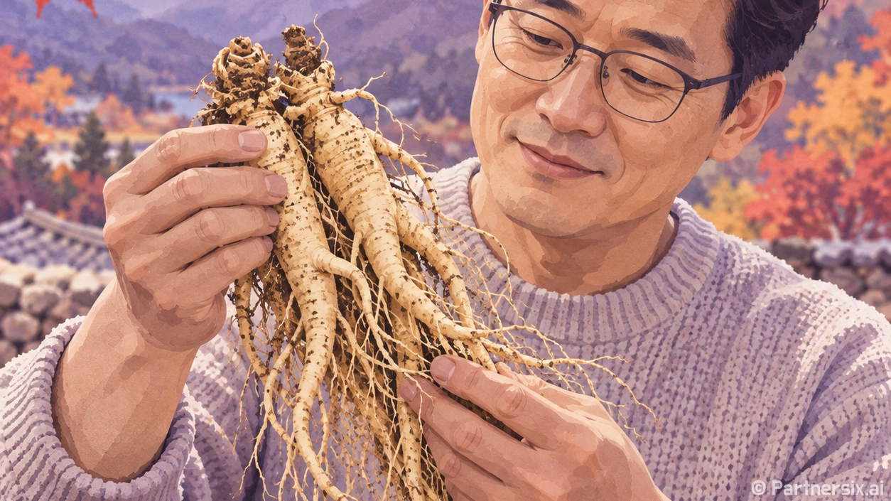 인삼의 뿌리 금산 개삼터