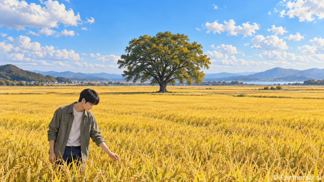 황금빛 우강평야 팽…