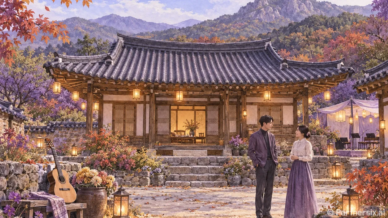 등불 따라 걷는 사…
