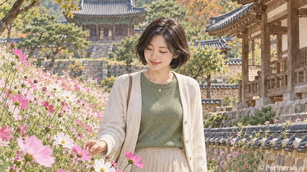 돈암서원 물든 코스모스