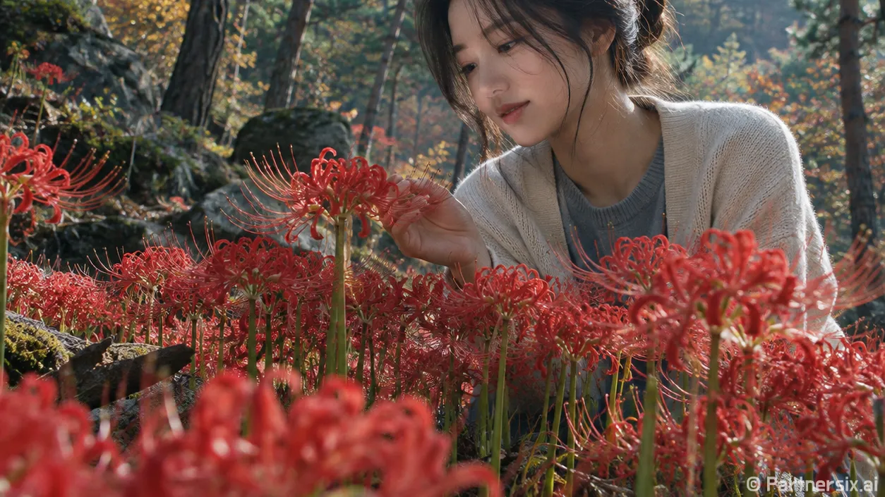 성주산 붉은 가을길