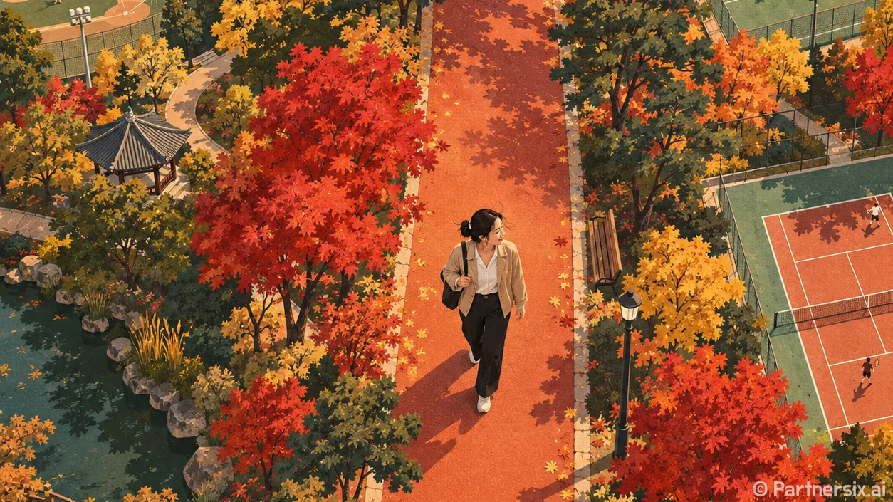 산책과 운동 품은 신리체육공원