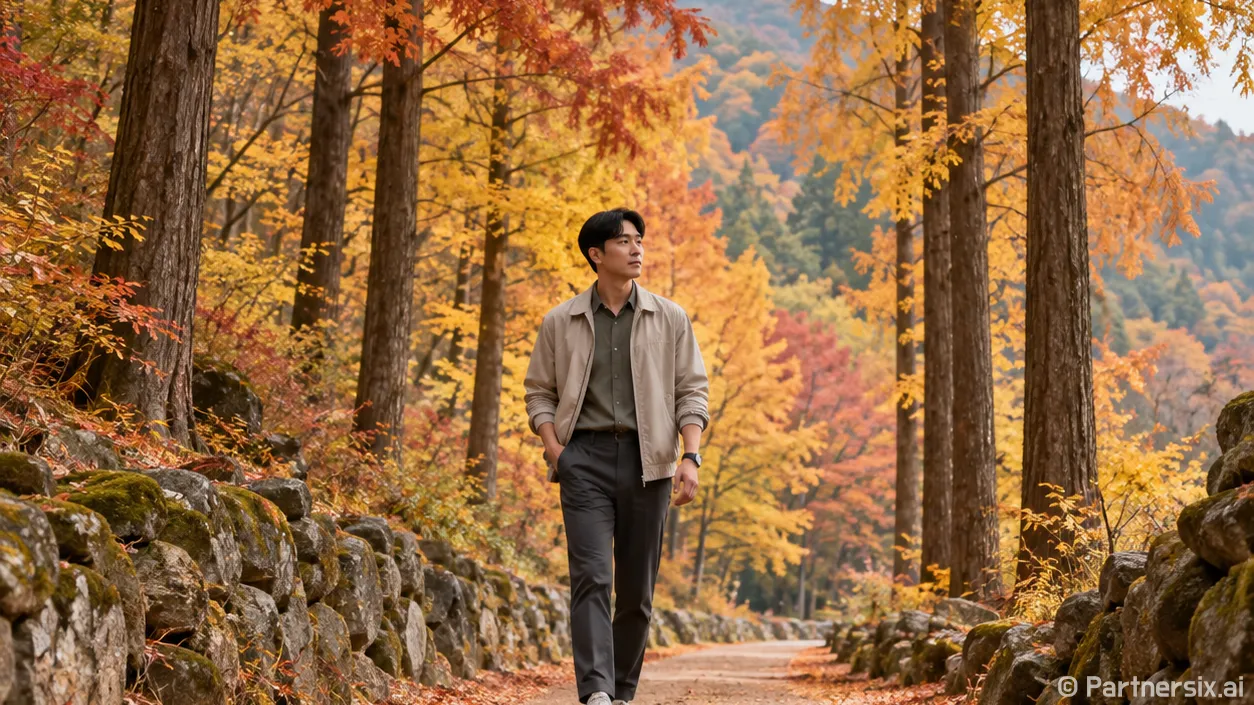 호수에 잠긴 동화숲