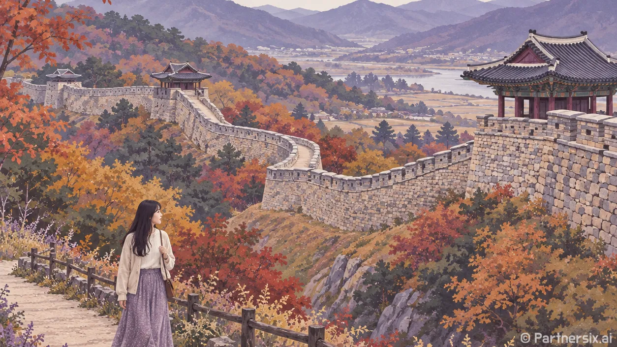 성벽 따라 걷는 홍주읍성