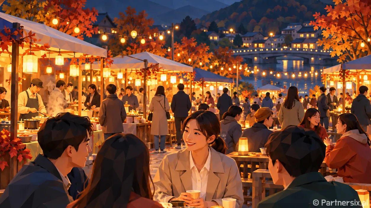 청양 달빛마켓의 가을밤