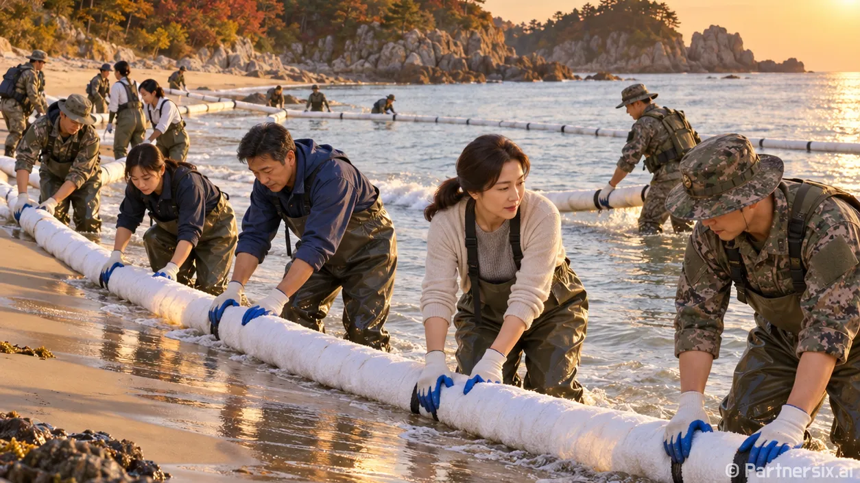 춘장대 해안방제 실…