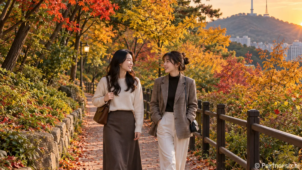 도심 속 단풍쉼표 남산공원