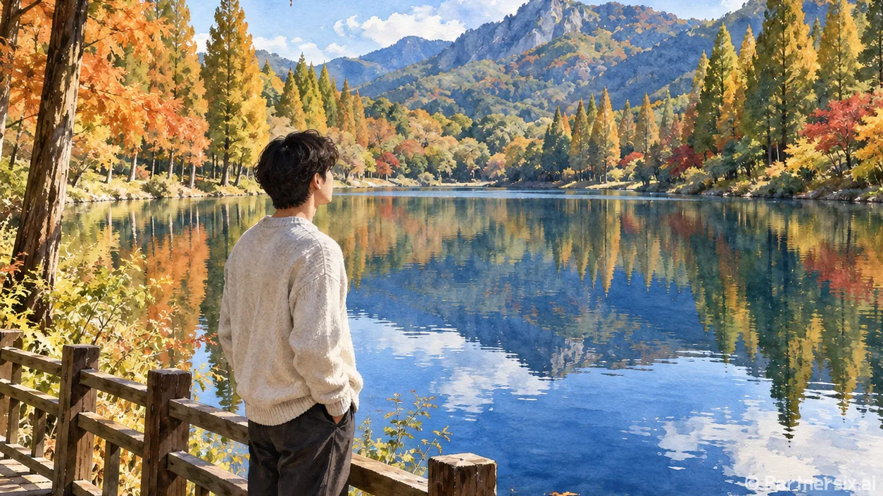 은빛호수 따라 걷는 계룡