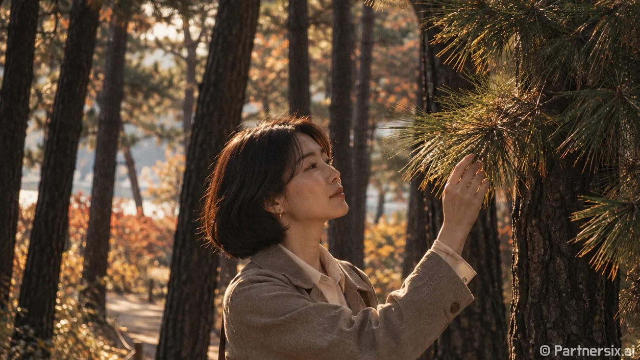보령 솔숲에 머문 가을