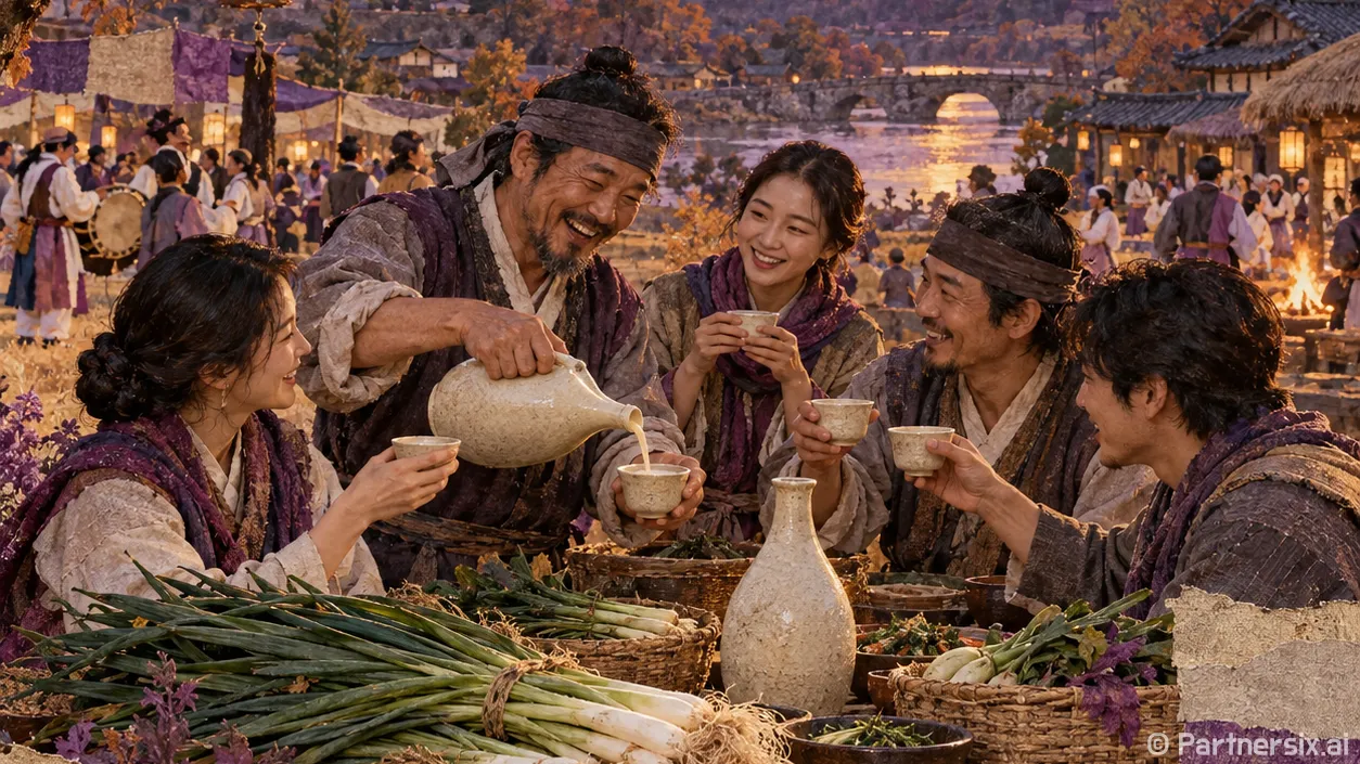 쪽파와 막걸리의 가을잔치