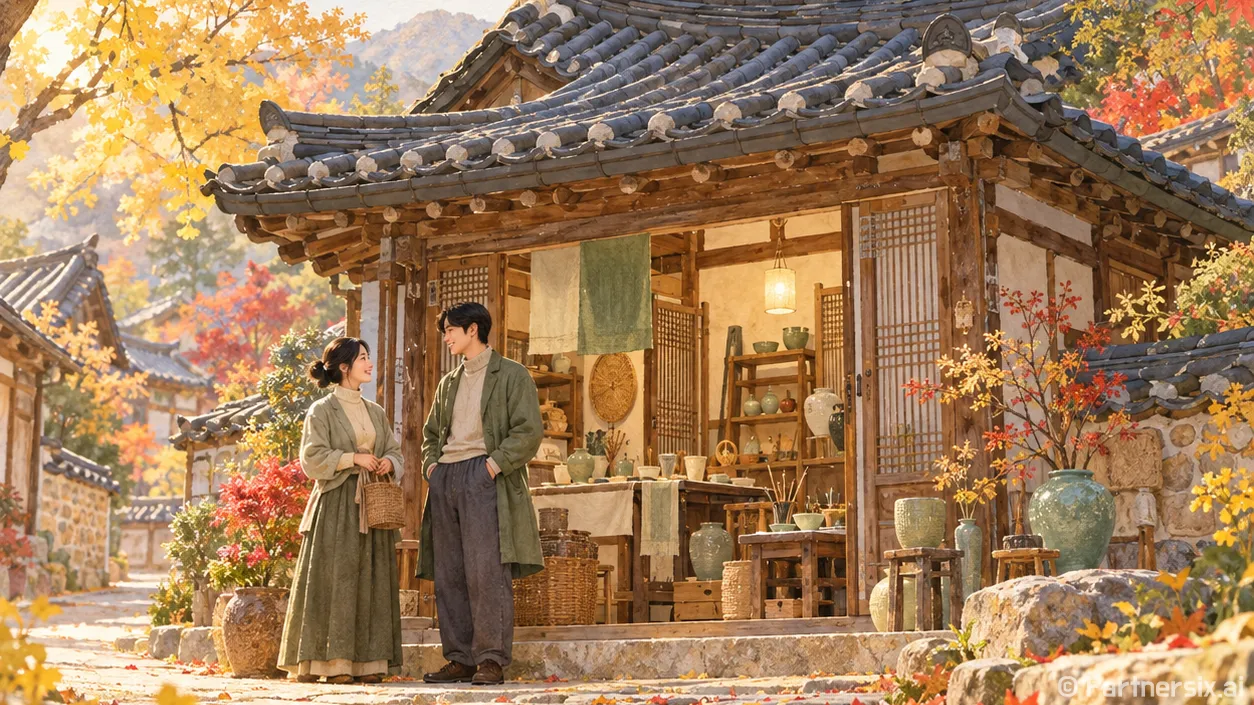 공주 골목의 밤 캐…