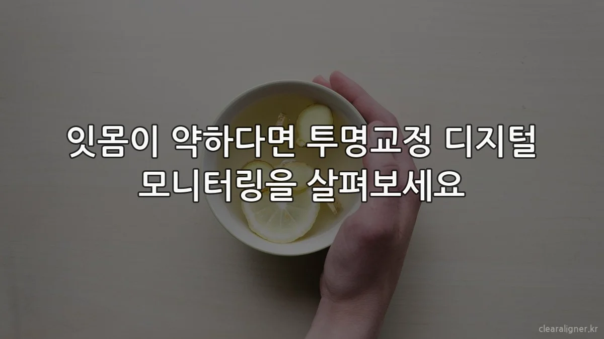 잇몸이 약하다면 투명교정 디지털 모니터링을 살펴보세요