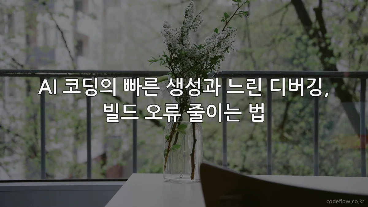 AI 코딩의 빠른 생성과 느린 디버깅, 빌드 오류 줄이는 법