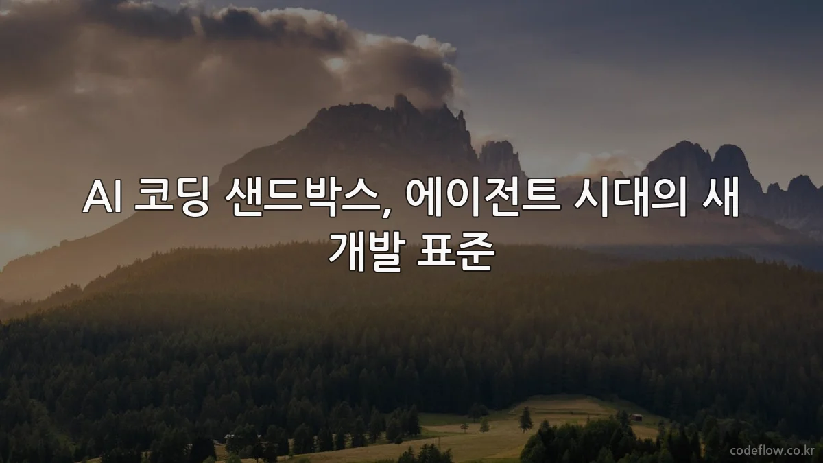 AI 코딩 샌드박스, 에이전트 시대의 새 개발 표준