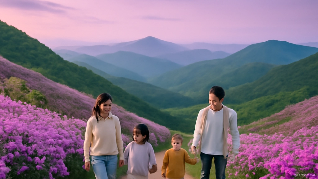 청양 알프스마을에서…