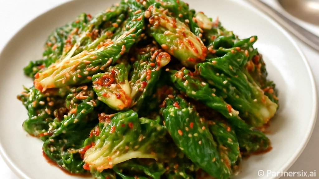 봄동 겉절이를 맛있…