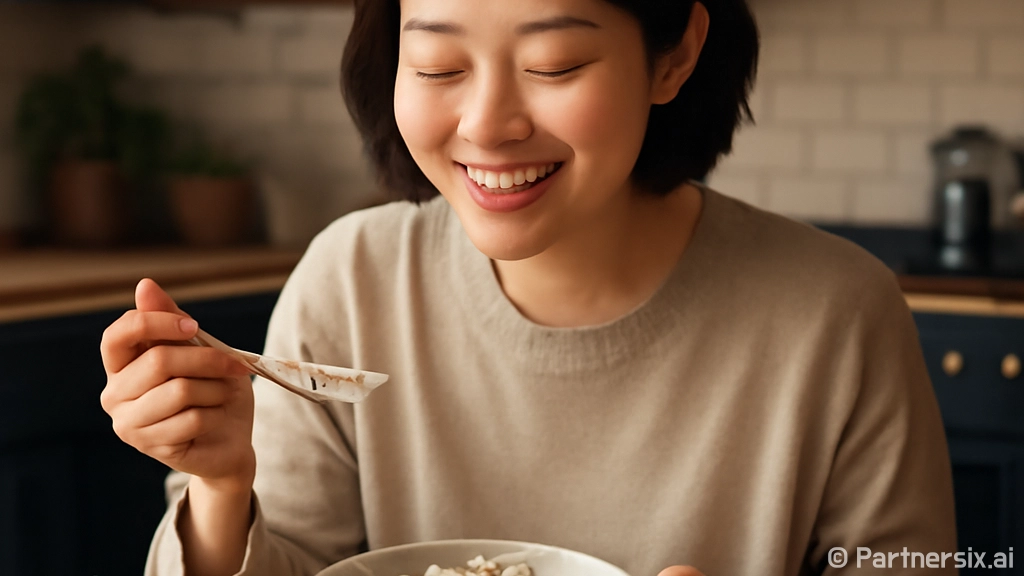 오트밀을 맛있고 건…