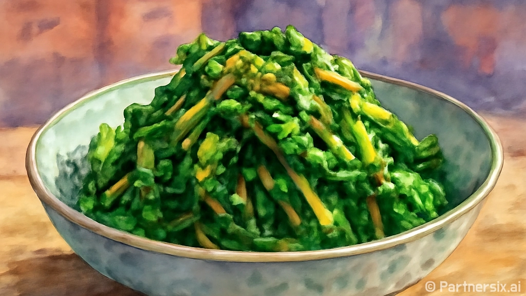 시금치무침을 맛있게…