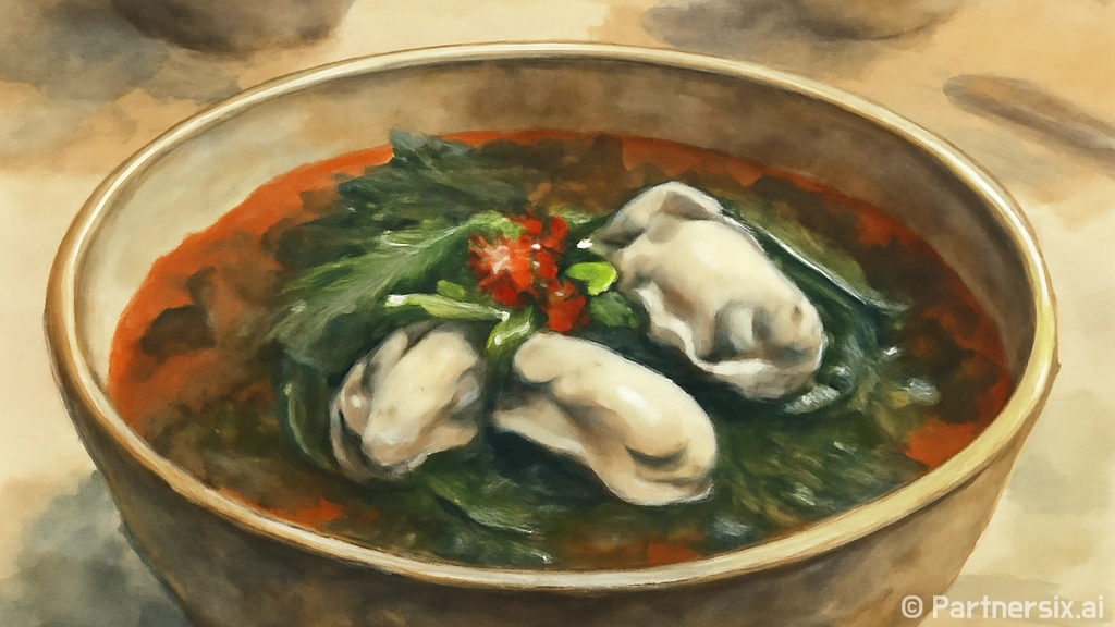 매생이굴국을 완벽하…