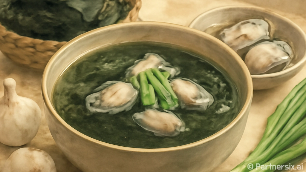 매생이굴국을 완벽하…