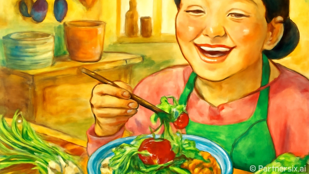 마늘쫑비빔밥 맛있게…