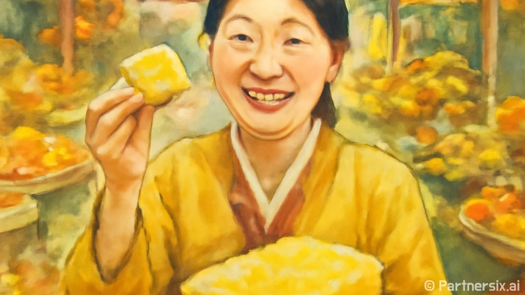 한정선 찹쌀떡을 맛…