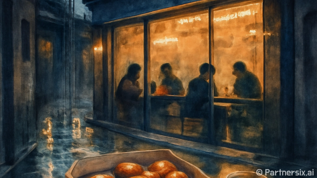 동네 골목에서 포장…