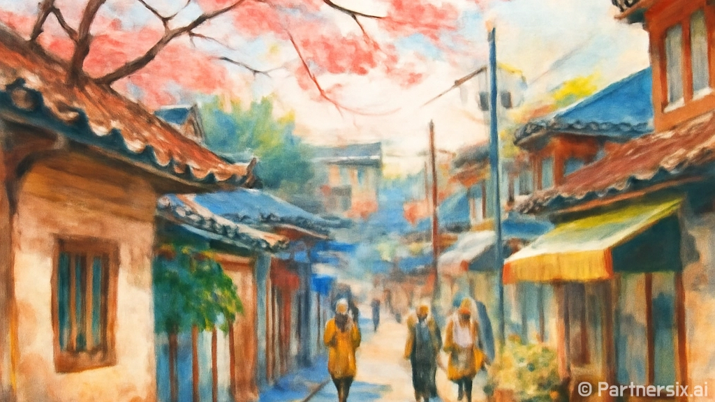 3월에 조용한 동네…