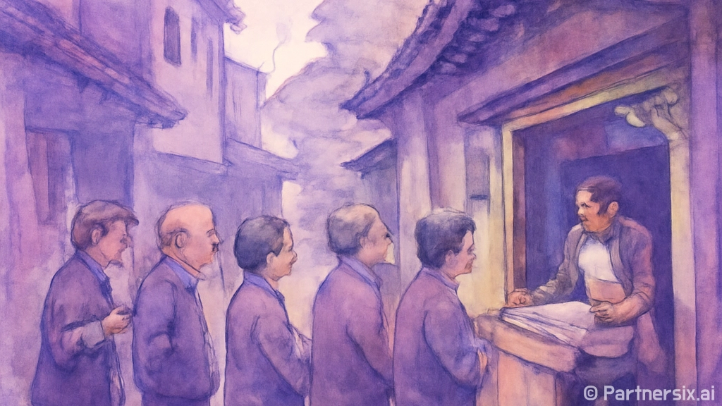 속초 골목에서 밥알…