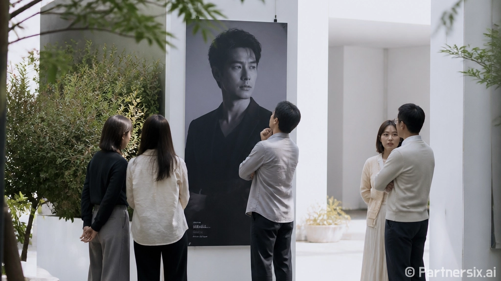 동네 극장 앞에서 …