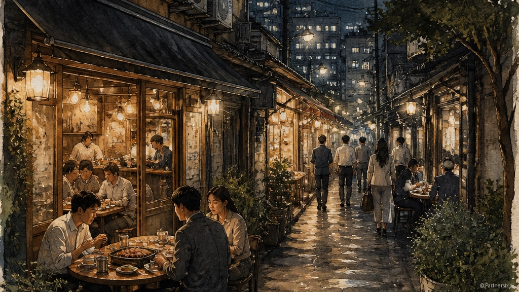 방이동맛집 골목 끝…
