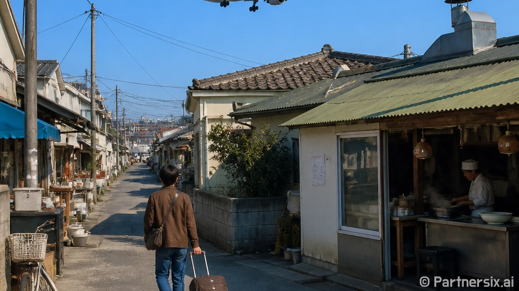 국내공항 근처 골목…