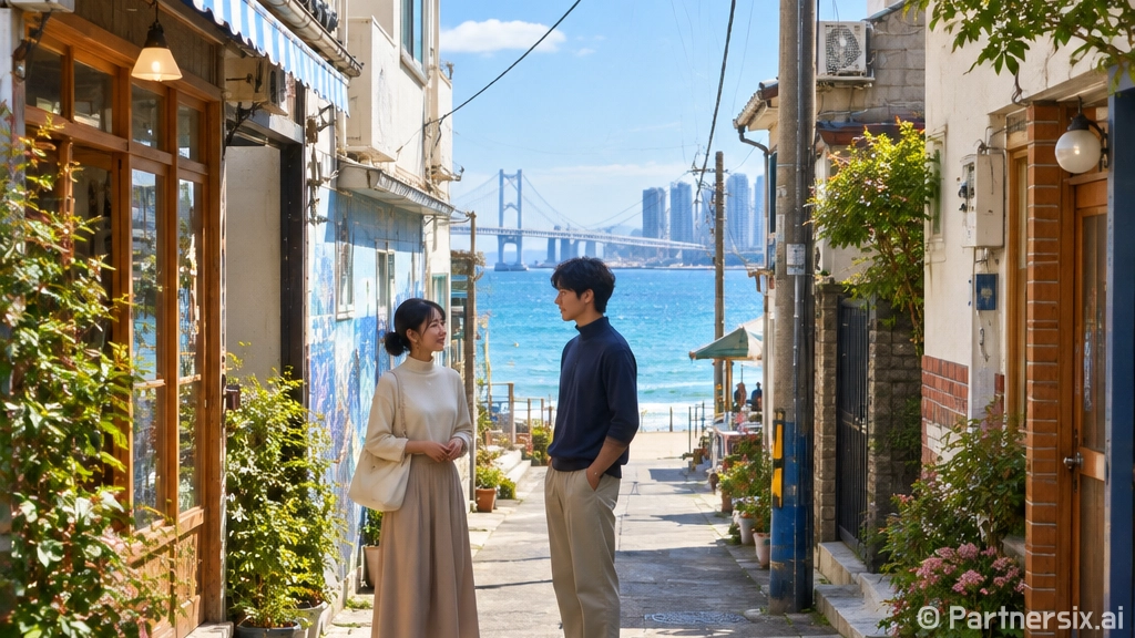 광안리 숙소를 골목 쪽으로 잡아봤더니 밤바다보다 동네가 먼저 보였다