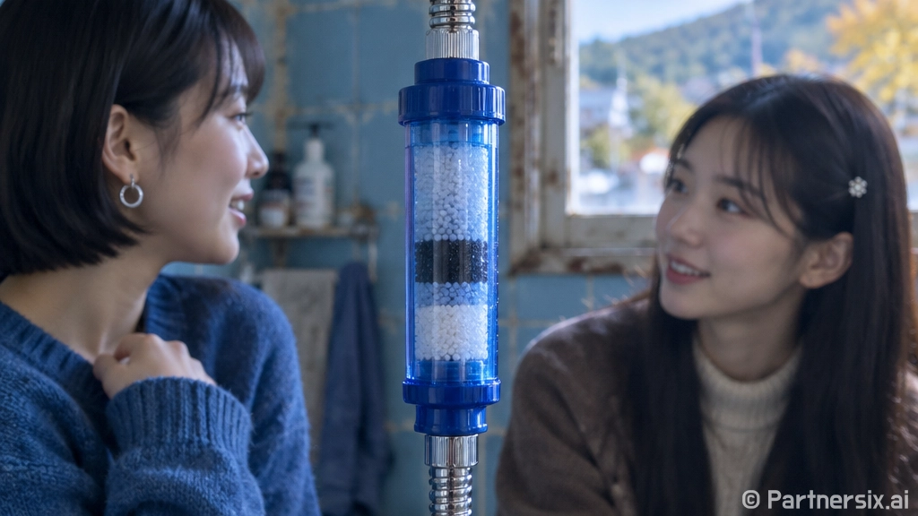 작은 읍 여관에서 여행용필터를 써봤더니 물 냄새보다 동네가 먼저 보였다