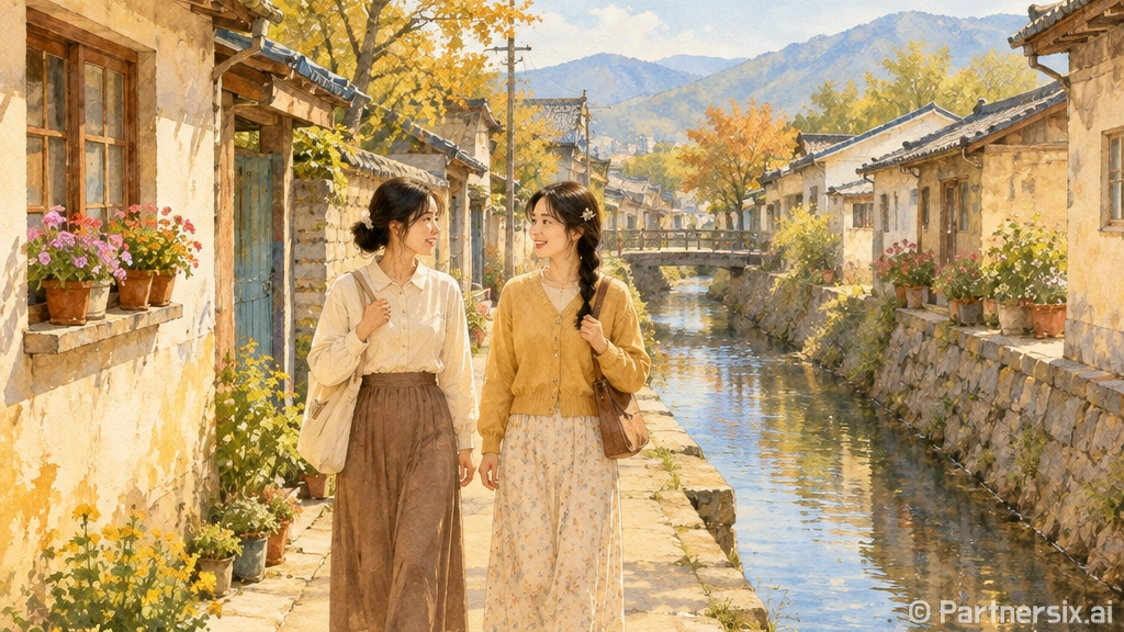 공주 제민천 골목을…