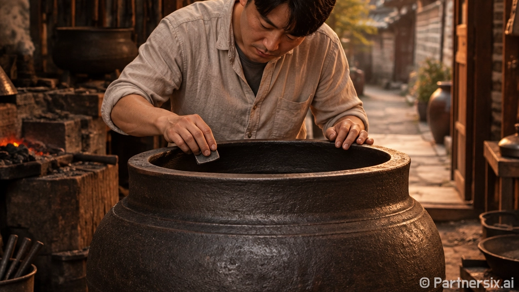 극한직업 무쇠 가마…