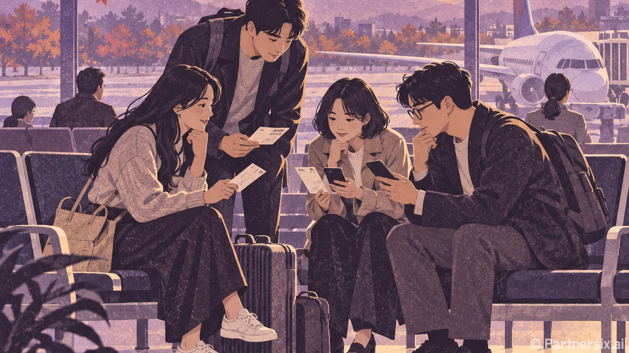 비행기예매를 조금 다르게 해봤더니 조용한 동네가 먼저 보였다