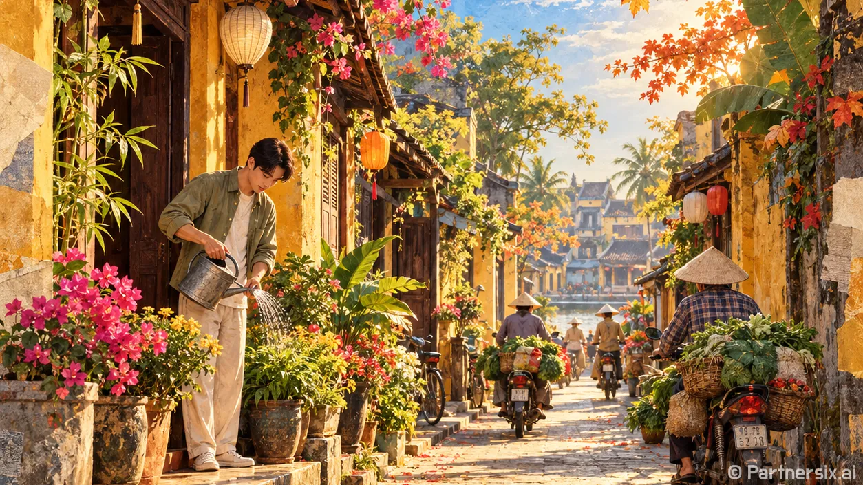 호이안리조트에서 묵…