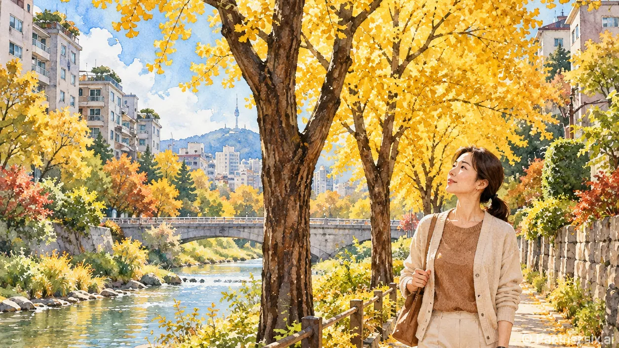 서울 은행나무 명소를 걷다가 동네가 좋아졌다