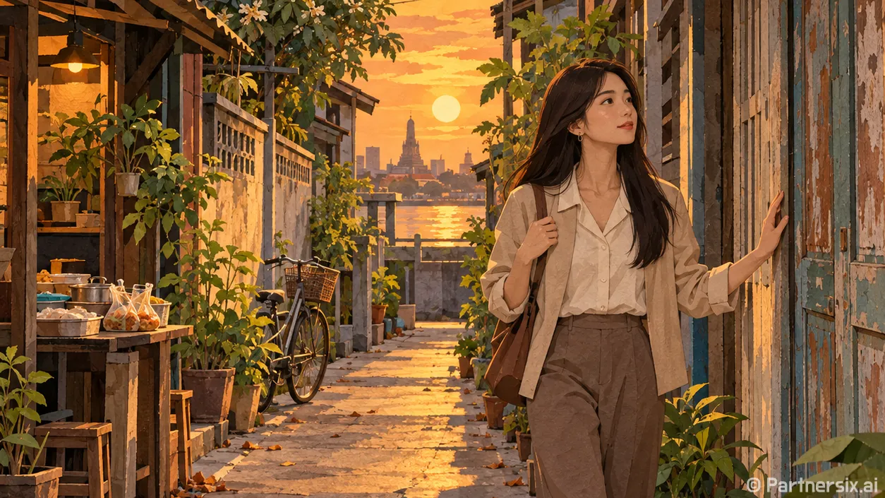 방콕 관광 명소를 지나 골목으로 걸어봤더니
